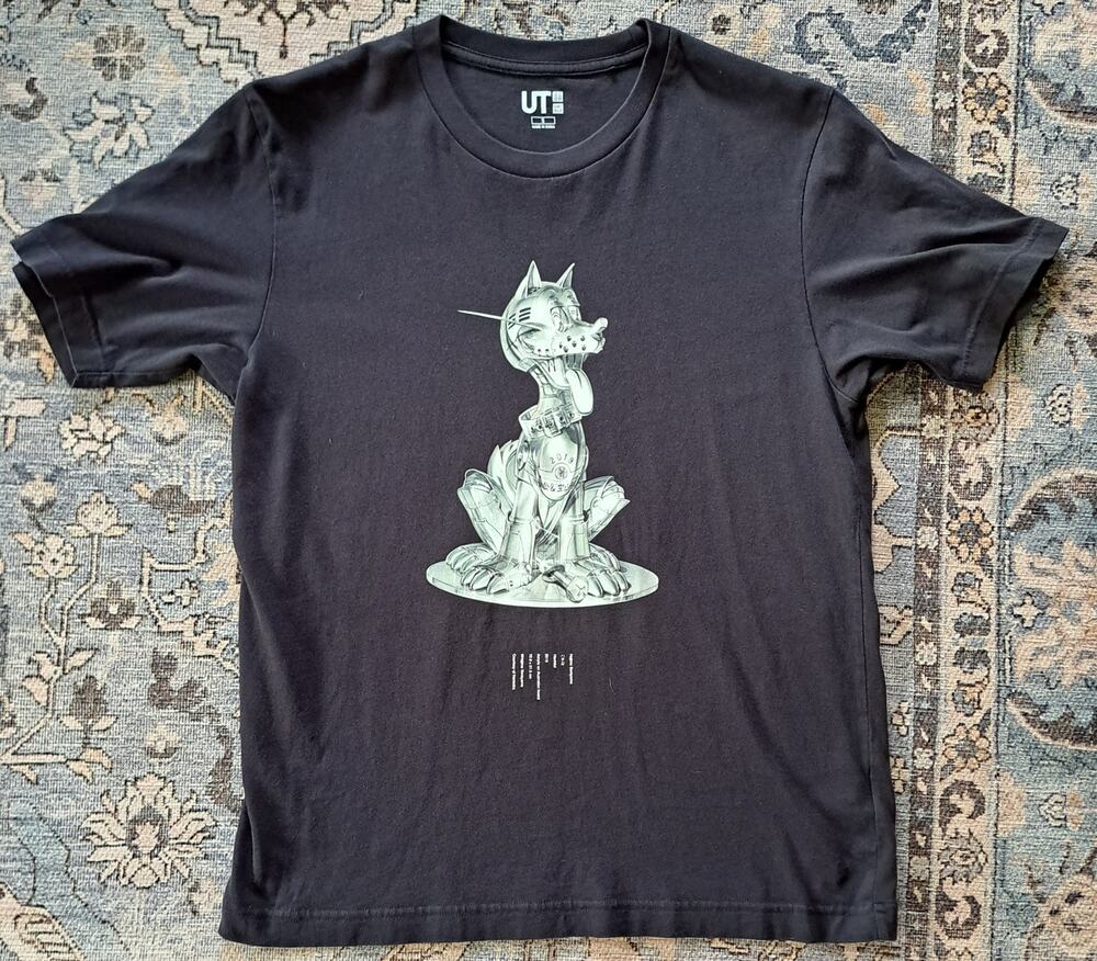 Uniqlo UT x Hajime Sorayama Hachiko Graphic T-Shirt Black Size S Small